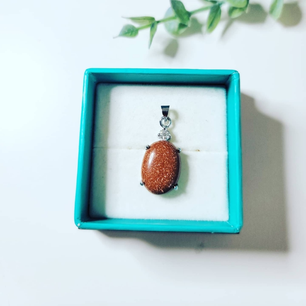 Beautiful Goldstone pendant